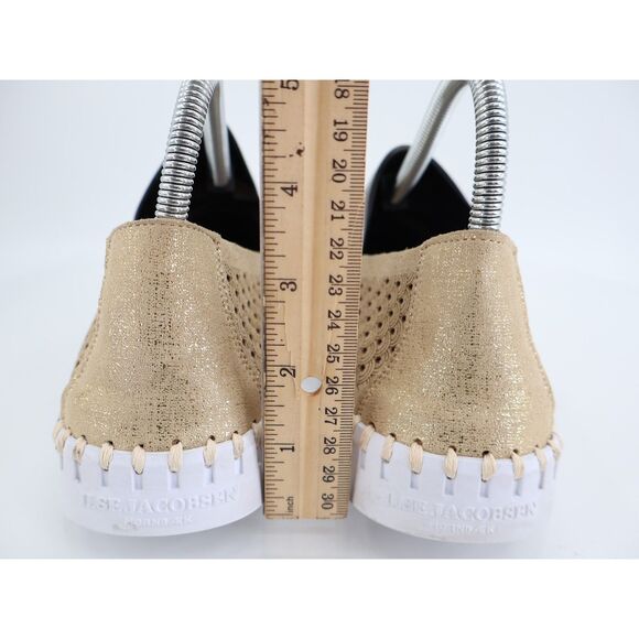 Ilse Jacobsen Women Tulip Bit Platform Slip On Shoe Size 40 10 Gold Loafer - Picture 7 of 12